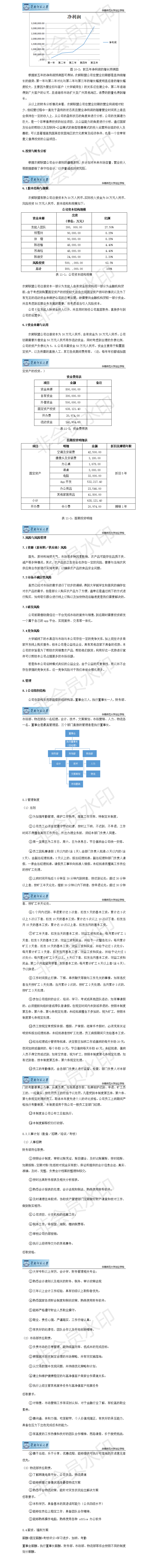农鲜联盟创业计划-项目计划书