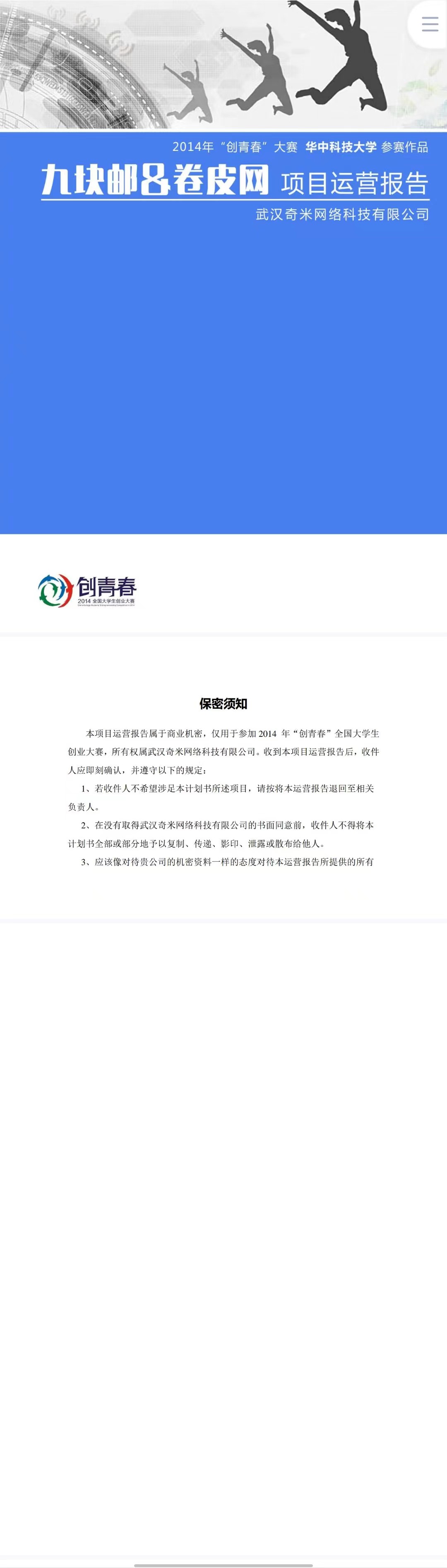 网络科技项目-运营报告