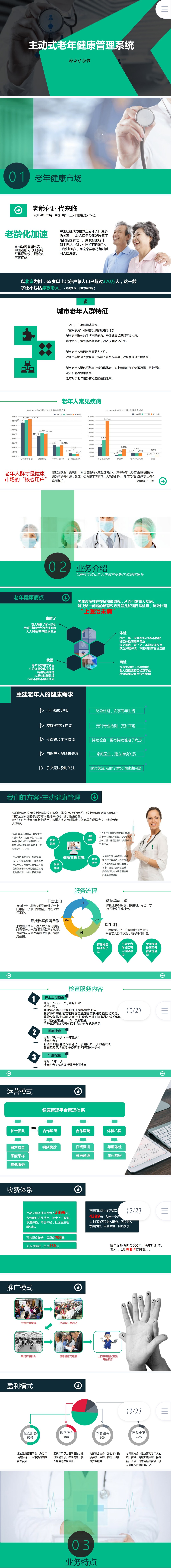 互联网健康管理--主动式老年健康管理-项目计划书