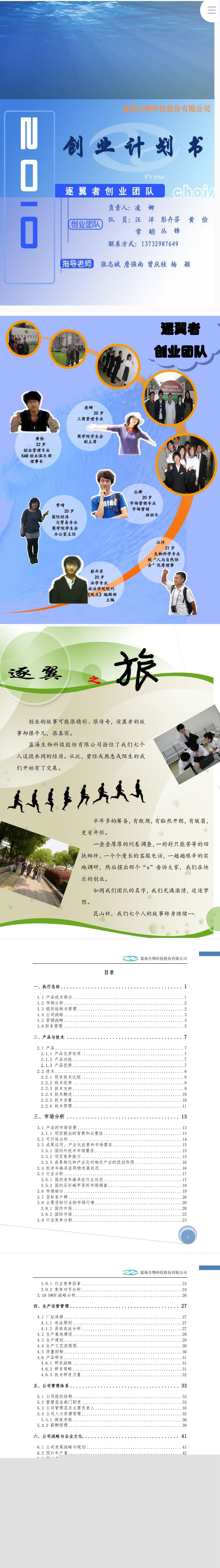 科技股份-项目计划书