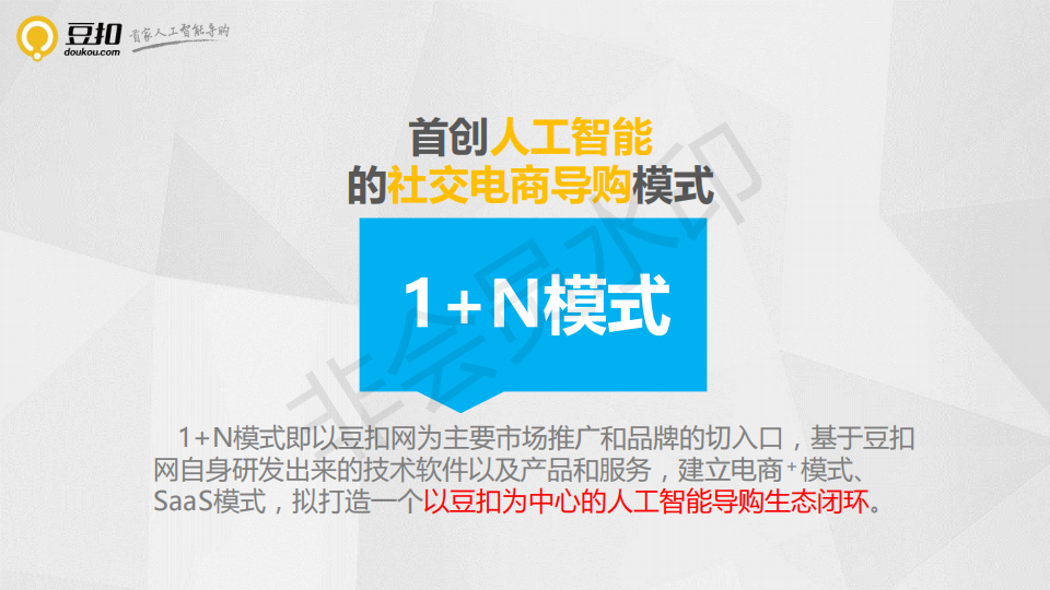 人工智能导购--豆扣网商业计划书-项目计划书