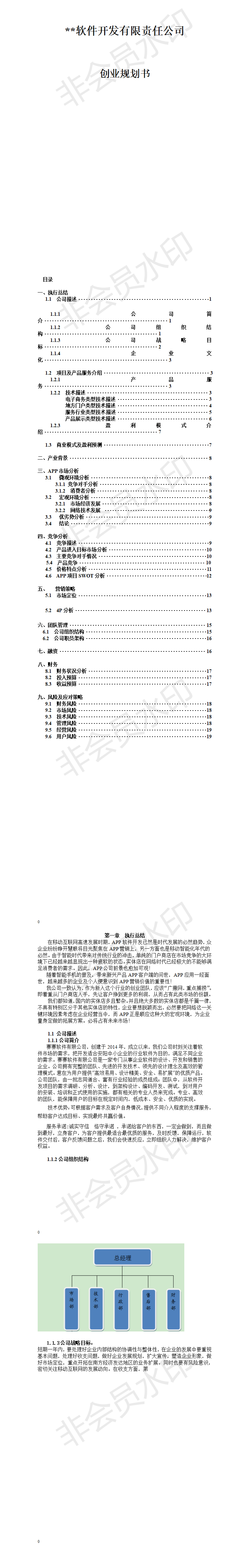 **软件开发有限责任公司-项目计划书
