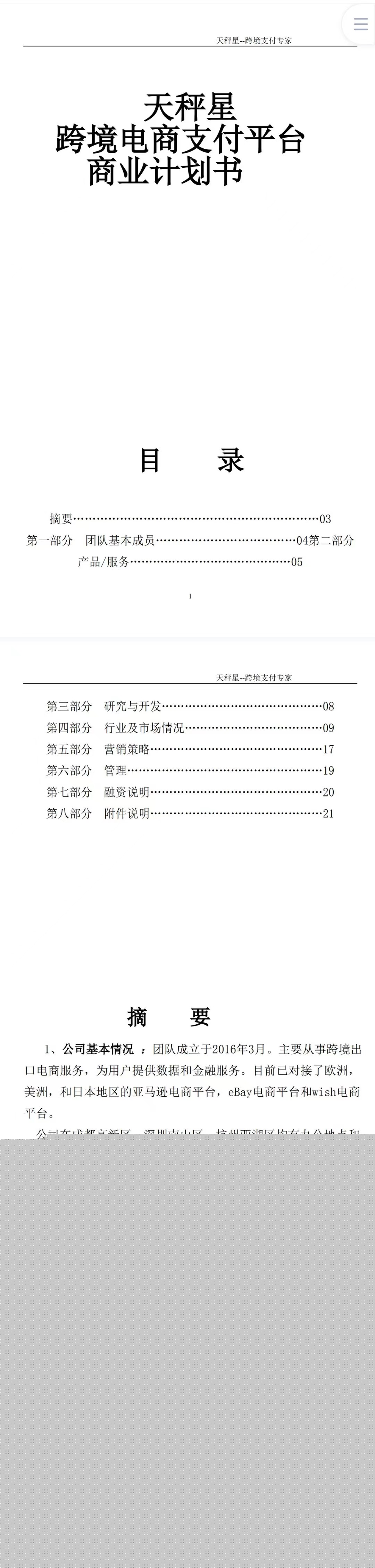 跨境出口电商支付平台-项目计划书