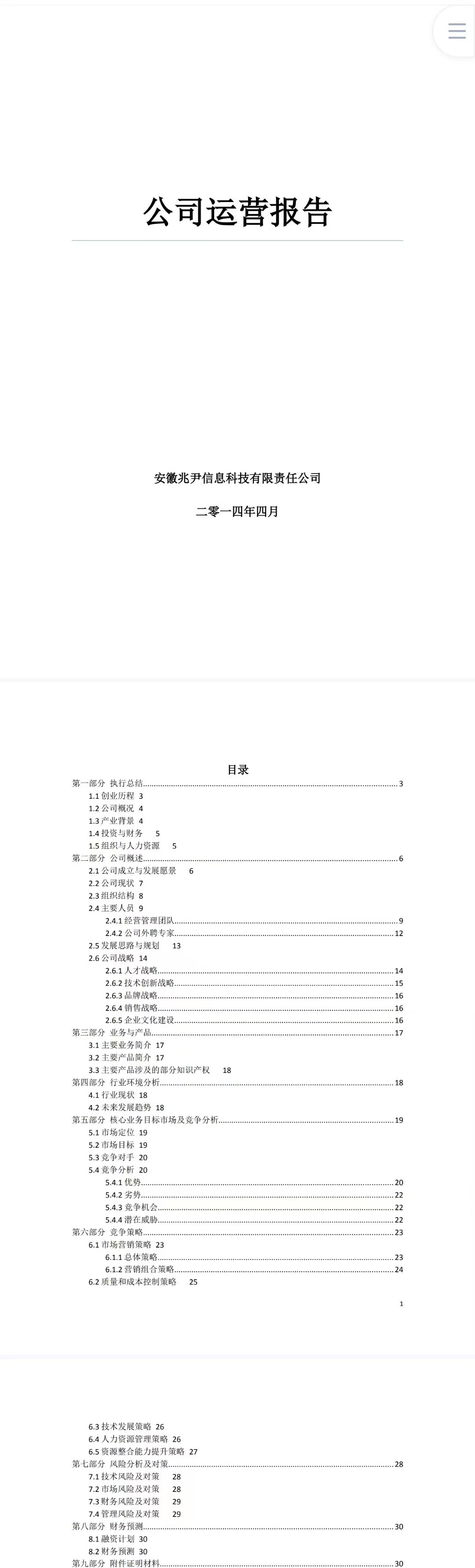 兆尹信息科技-项目计划书
