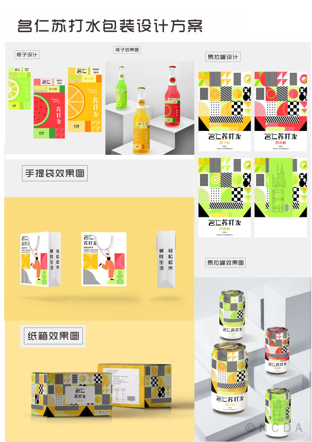 8th-NCDA设计-“名仁苏打水”包装设计方案
