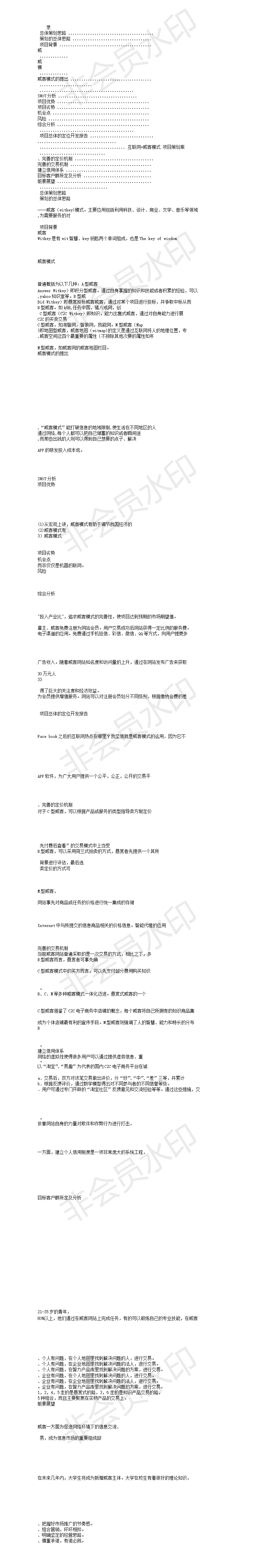 互联网策划方案-模板