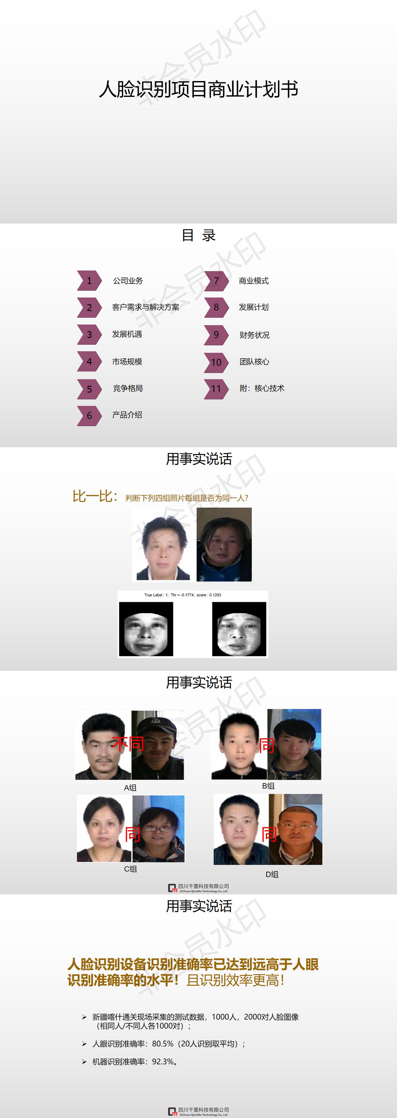 人脸识别项目-PPT