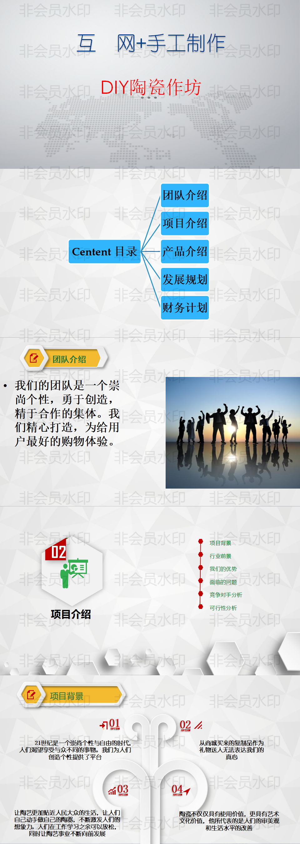 大学生创新创业项目之DIY陶瓷作坊学姐陪你，比赛加油！-项目PPT