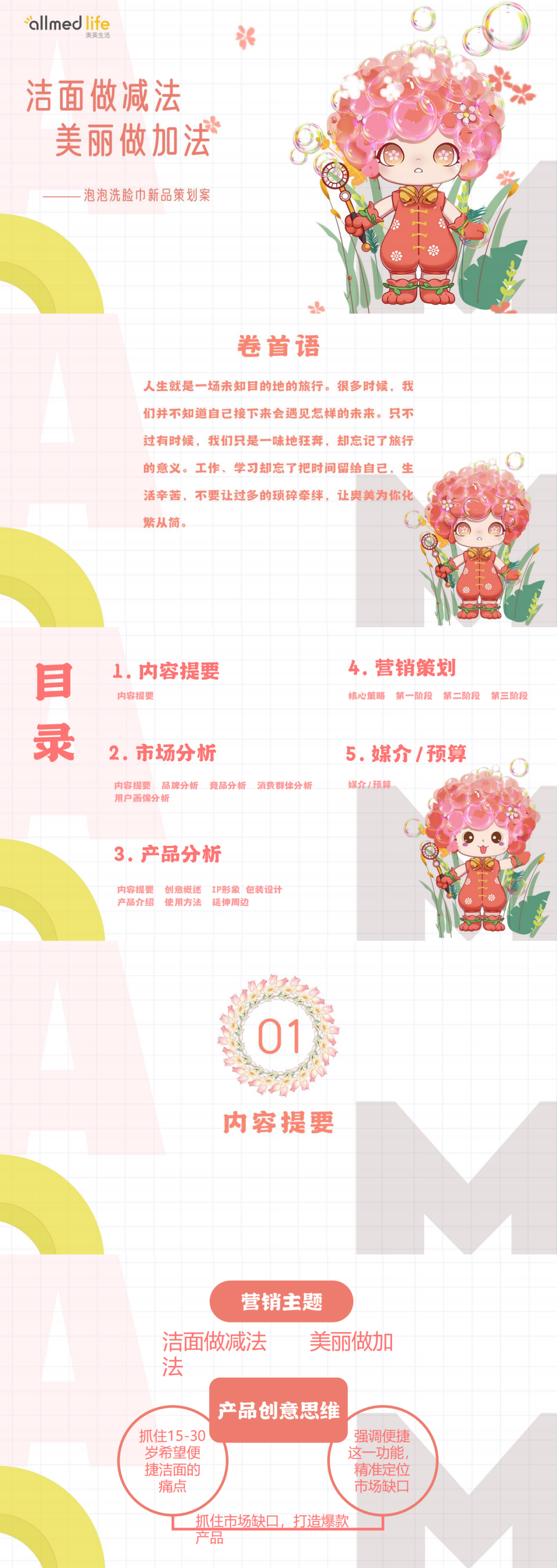 ”奥美生活-洁面做减法，美丽做加法’“-全国大学生广告艺术大赛-国赛二等奖