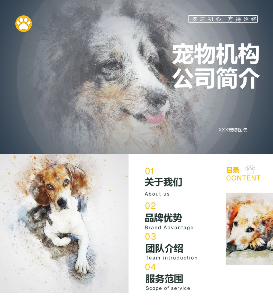 宠物行业通用模板-PPT