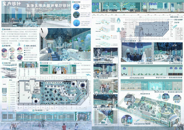 8th-NCDA设计-室内设计——蓝海觅境主题西餐厅设计