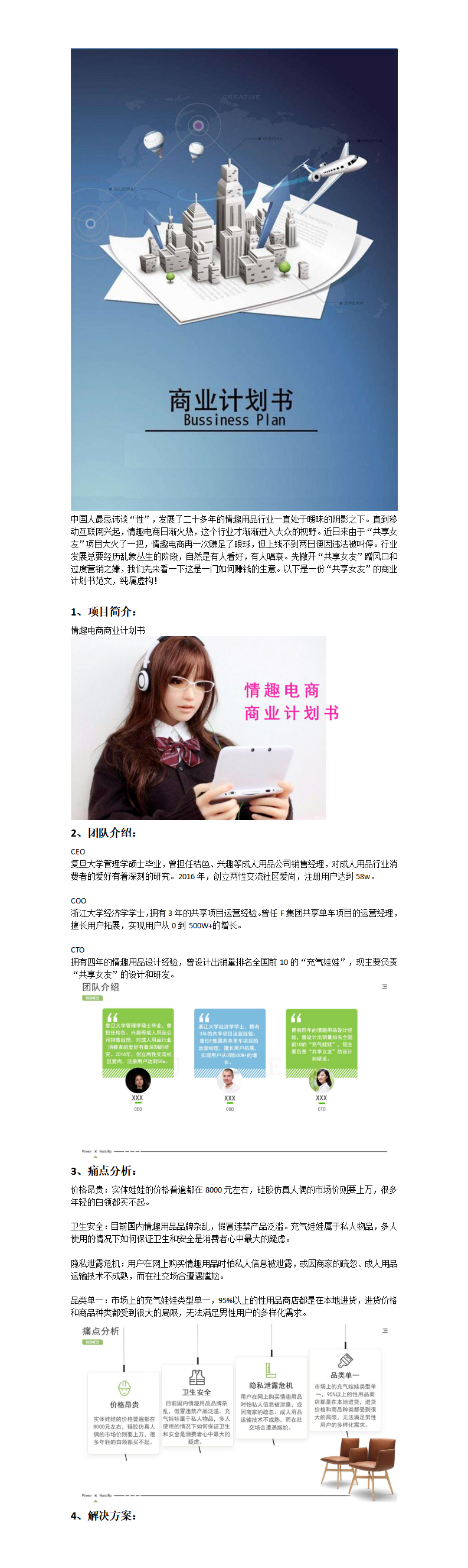 情趣电商商业计划书范文