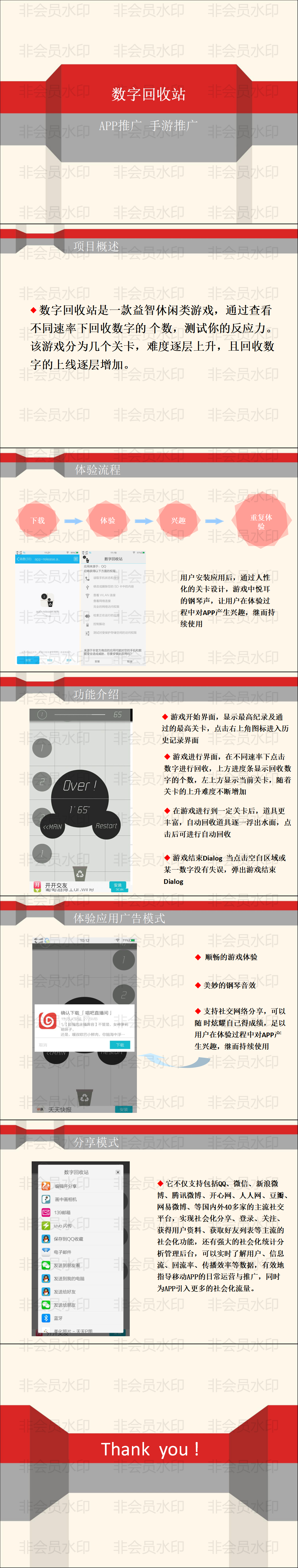 数字回收站--一款益智休闲类游戏【大学生创业大赛项目商业计划书】