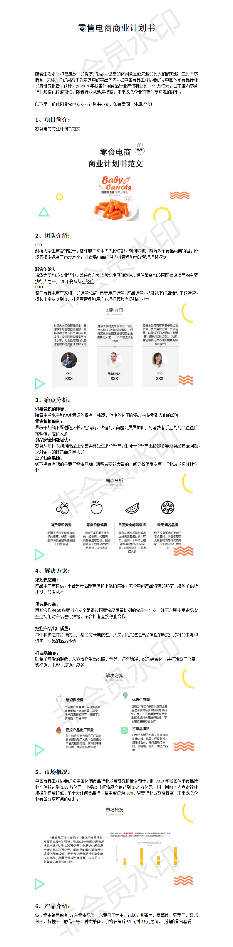 零食电商商业-项目计划书