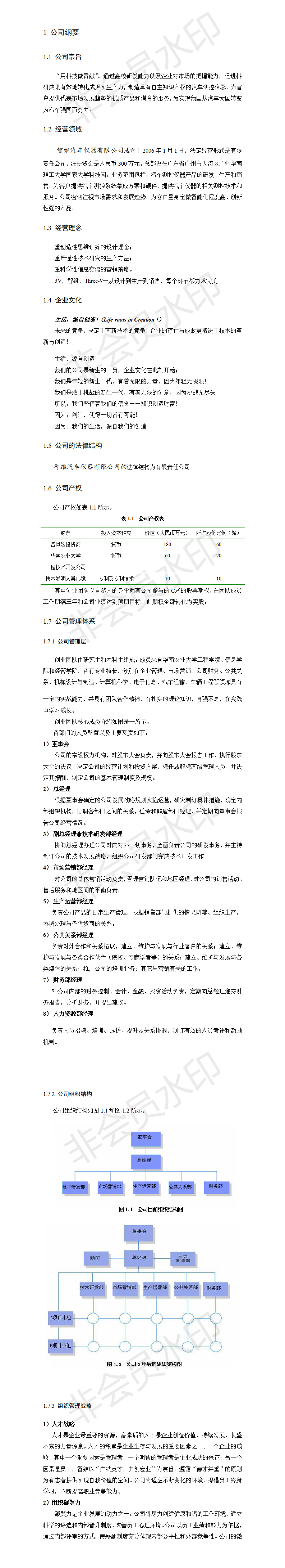 （点火提前角）智维仪器商业计划书-项目计划书