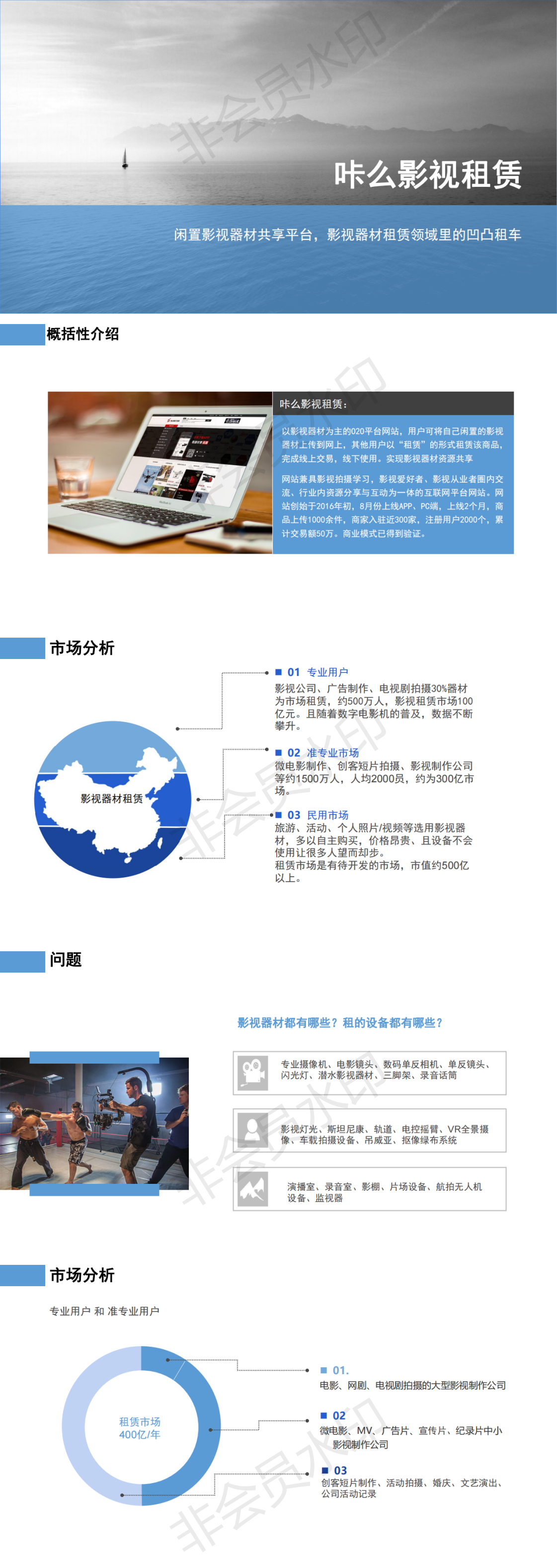 咔么影视租赁-项目计划书