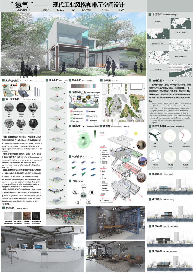 8th-NCDA设计-“氢气”— 现代工业风格咖啡厅空间设计