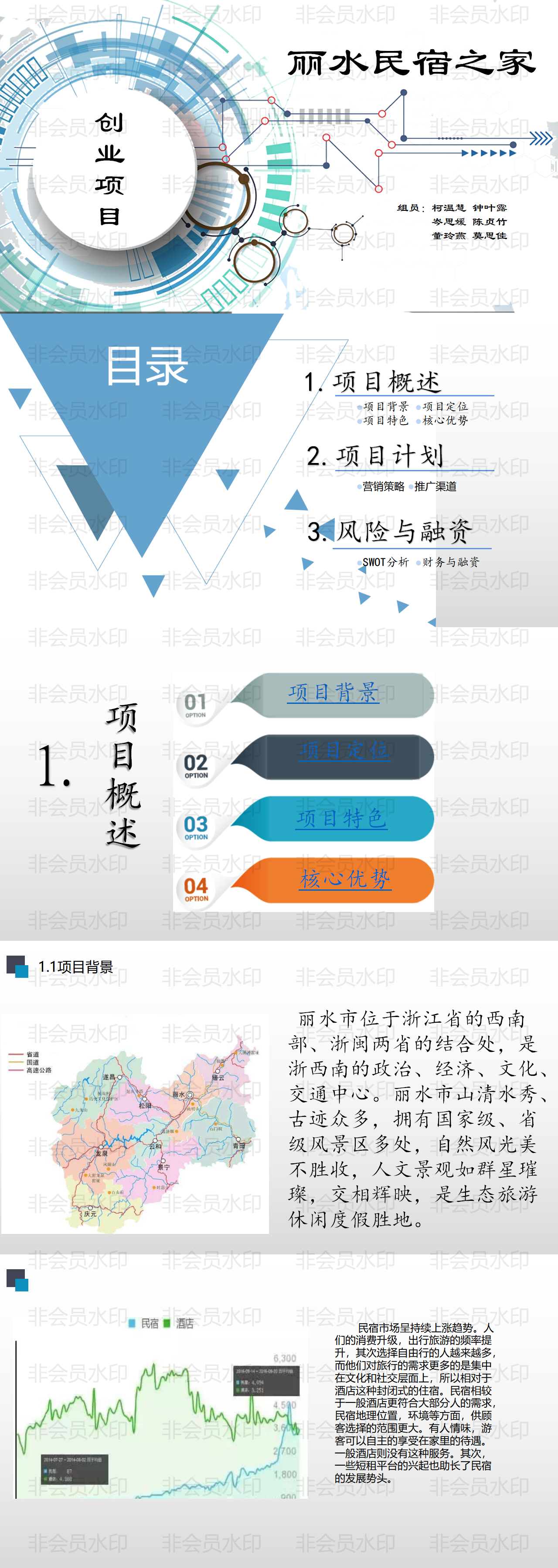 丽水民宿之家创业项目-ppt