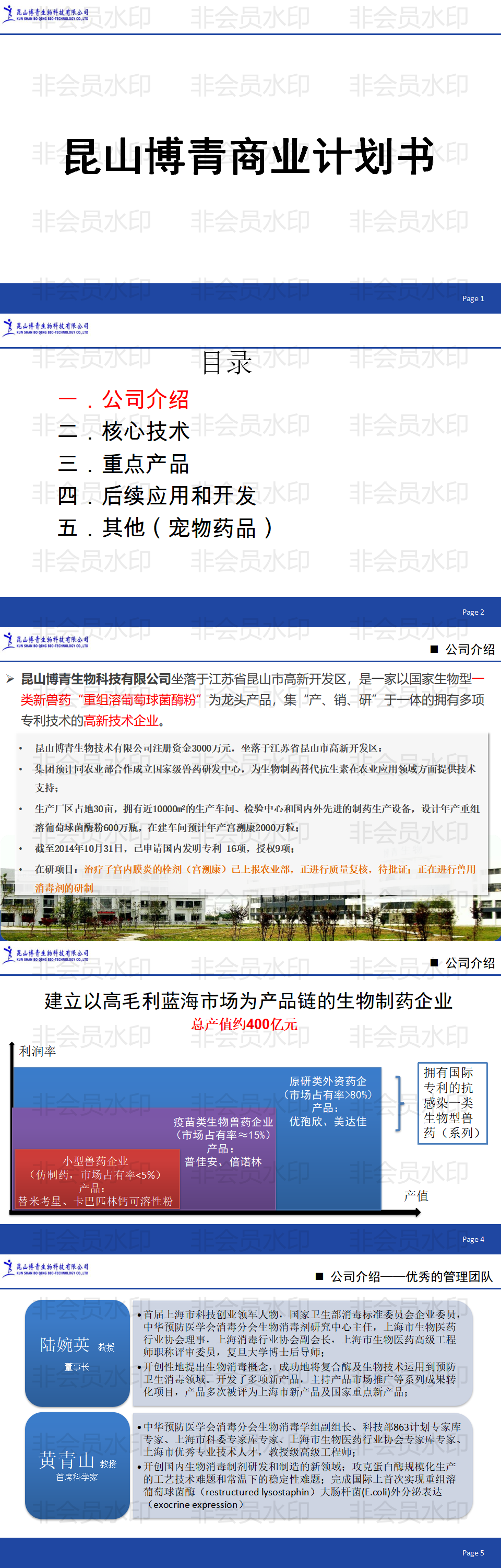 昆山博青商业计划书-项目PPT