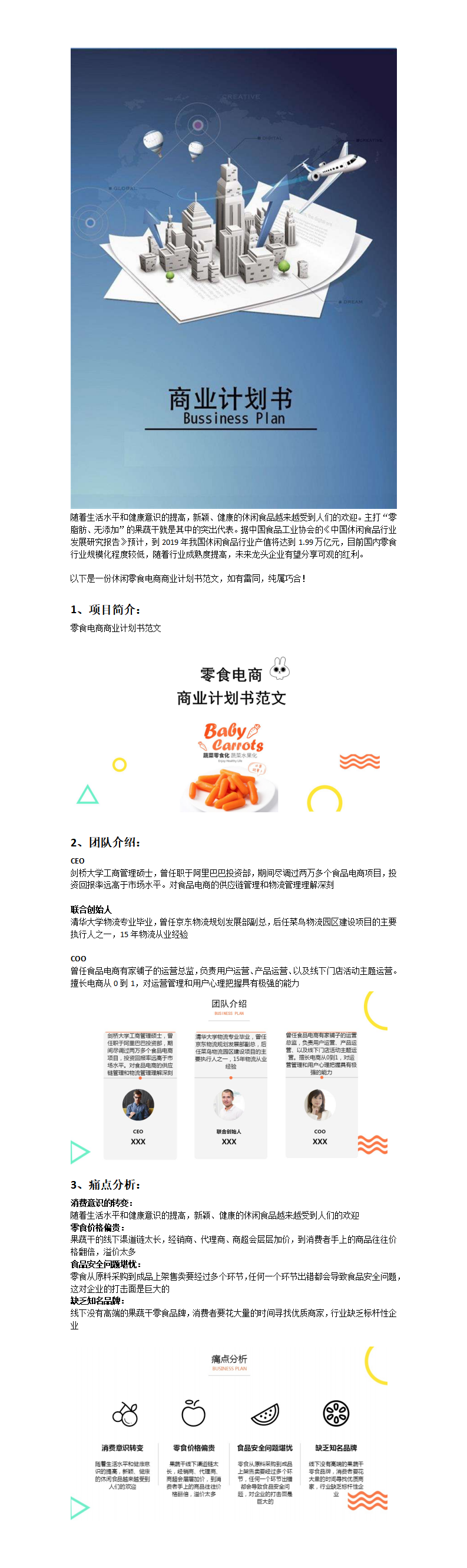零食电商商业计划书范文