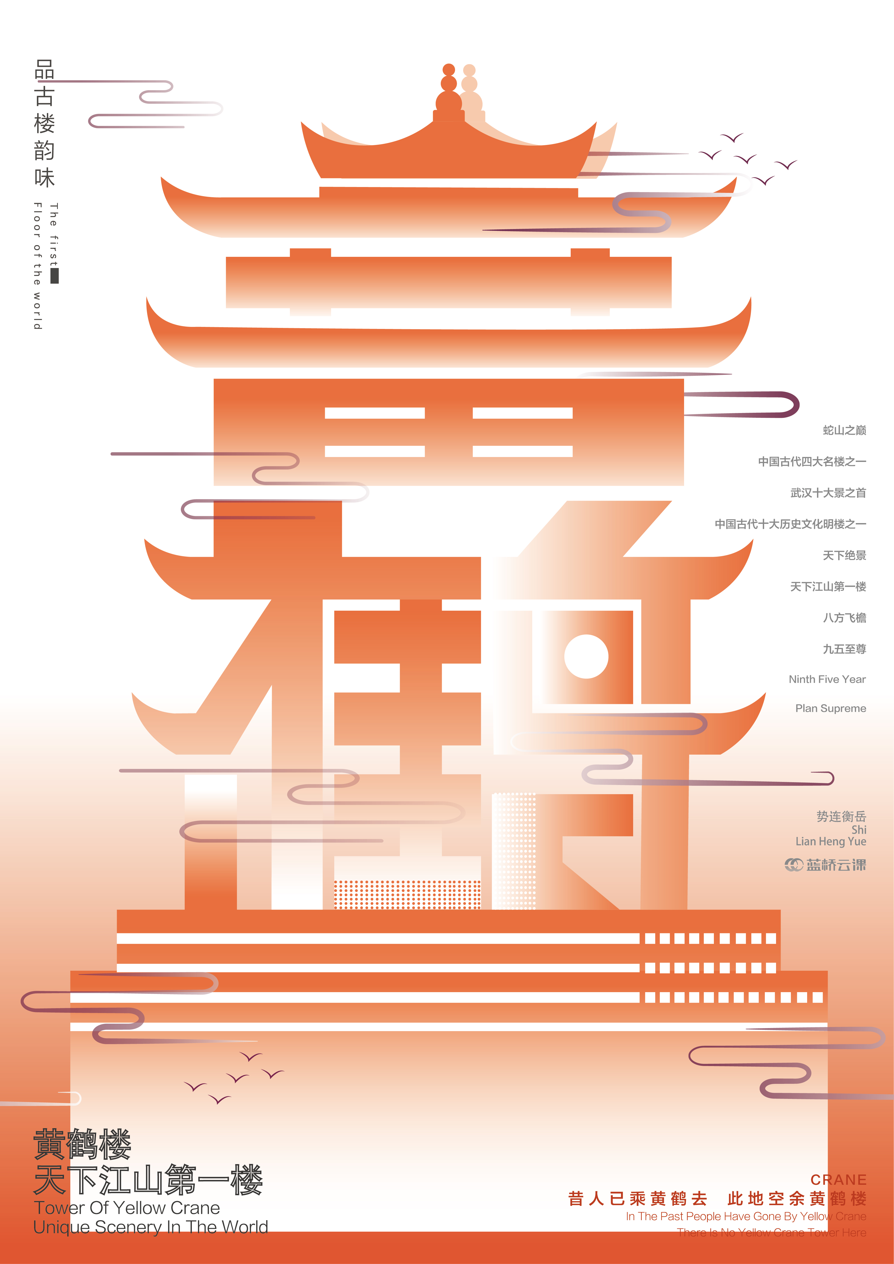 蓝桥杯高校视觉艺术设计赛-2022-平面类-一等奖-品古楼韵味系列海报