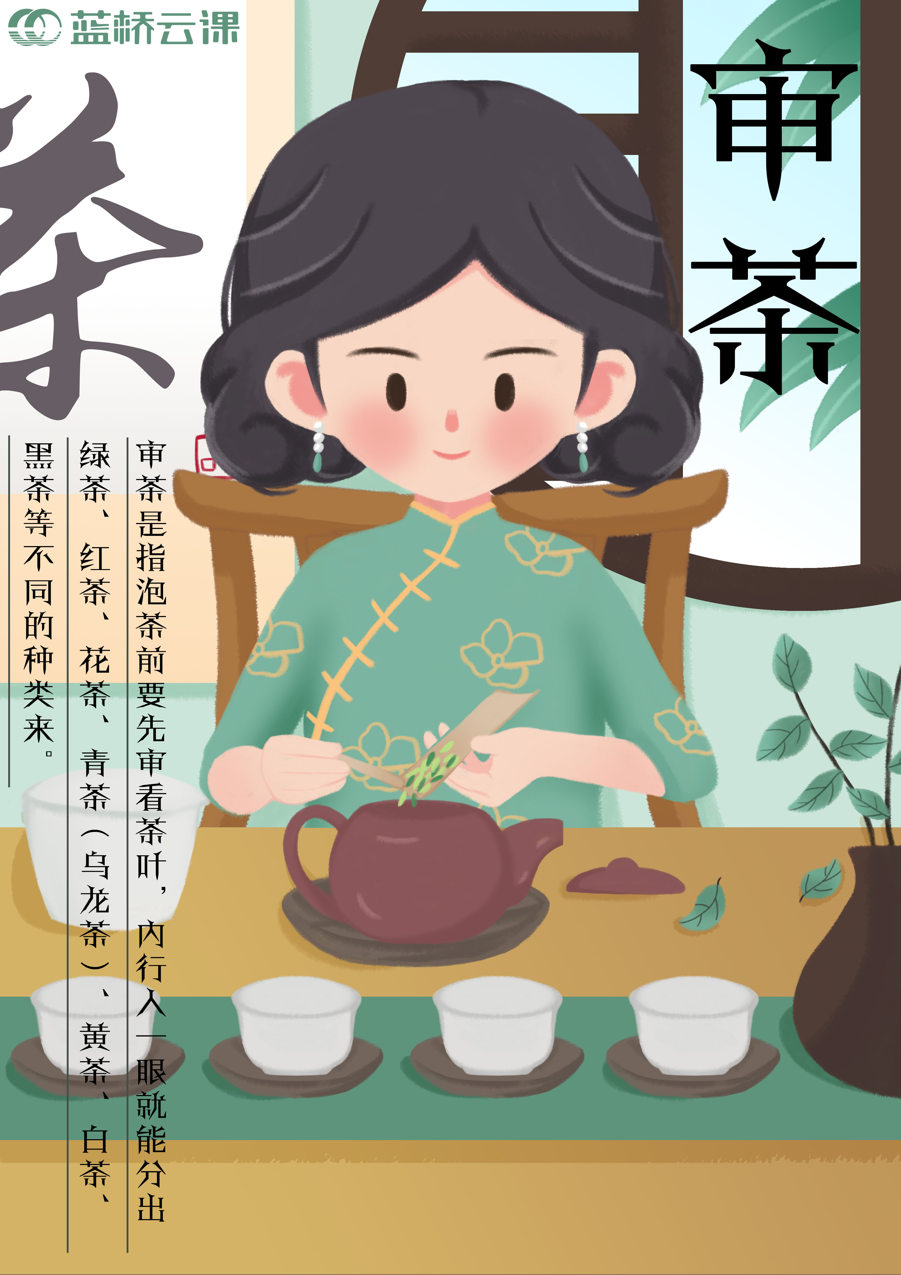 蓝桥杯高校视觉艺术设计赛-2022-平面类-一等奖-《审茶》