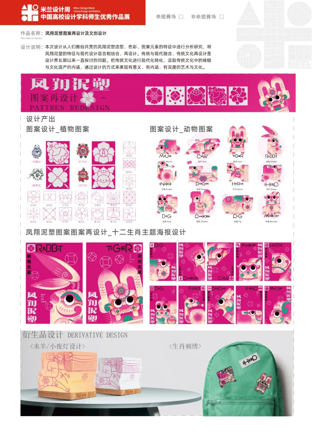 《凤翔泥塑图案再设计》