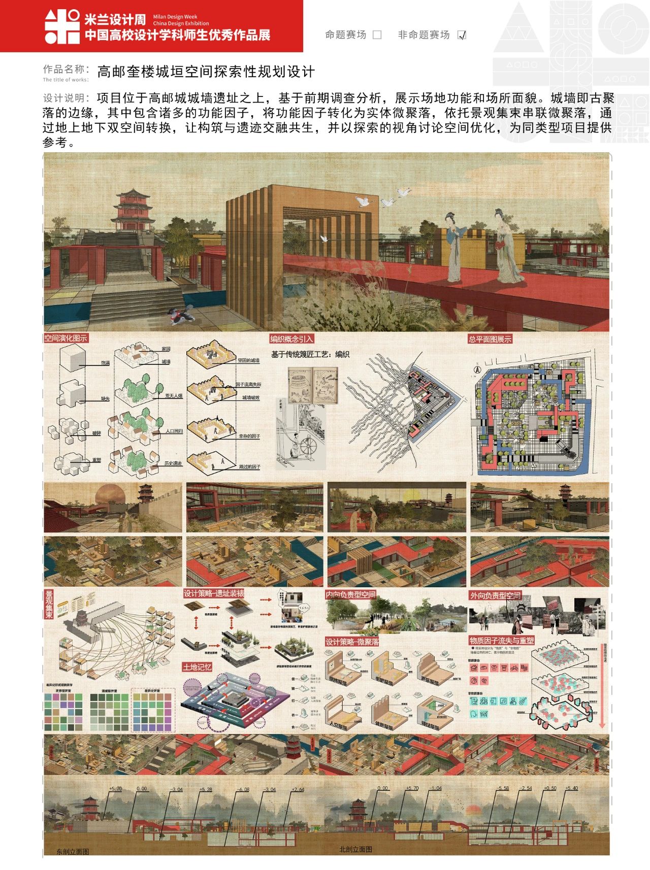 《高邮奎楼城垣空间探索性规划设计》