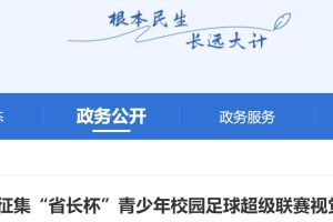贵州省“省长杯”青少年校园足球超级联赛视觉识别系统设计方案征集公告